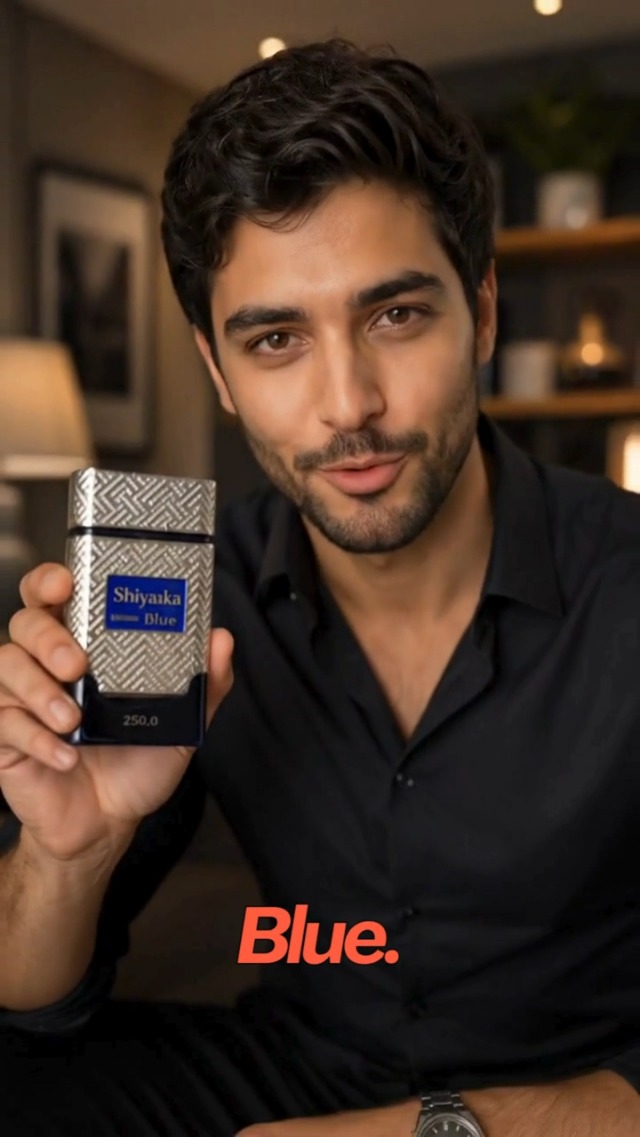 Khadlaj Shiyaaka Blue Eau De Parfum Spray para homens, 100 ml
